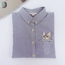 Cute Women Blouse Cats