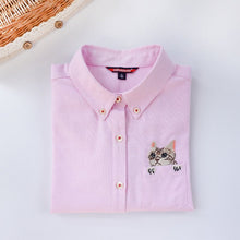 Cute Women Blouse Cats