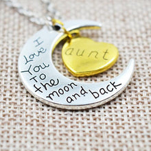 Grandma Necklace - I Love You To The Moon And Back Gold/Silver Offer