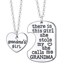 GRANDPA GRANDMA Perfect Gift Pendant Necklace